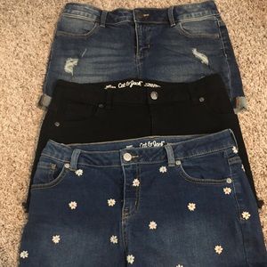 3 Pair Girls Denim Shorts (14/16) LIKE NEW!!